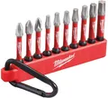Produktbild: Milwaukee Accessoires carabiner 10-delig shockwave bits - 4932480