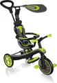 Produktbild: GLOBBER EXPLORER TRIKE 4in1 – Kinderwagen, Dreirad und Laufrad, 10/8,5 Zoll, TPR-Sitz, höhenverstellbar, lime grün