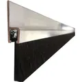 Produktbild: Bürstendichtung aus Aluminium und Roßhaar 25 x 1200mm Schwarz ungelocht kürzbar