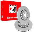 Produktbild: 2X ZIMMERMANN BREMSSCHEIBEN VORNE 375mm BELÜFTET BREMSSCHEIBE ZWEITEILIG