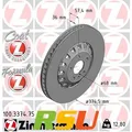 Produktbild: 2x Zimmermann Bremsscheibe FORMULA Z 100.3374.75 Höhe 57 mm Lochkreis 112 mm