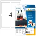 Produktbild: HERMA Flaschenetiketten A4 Inkjet 90x120 mm weiß Papier glänzend 40 St.