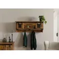 Produktbild: Wandregal Mango / Altholz 115x30x45 natur lackiert RAILWAY LUX #150