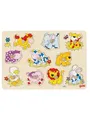 Produktbild: Goki Wooden Stud Puzzle Animals Baby Holz