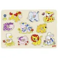 Produktbild: GOKI Steckpuzzle Tierkinder  Puzzle mit Steckformen Formenspiel Lernpuzzle Tiere