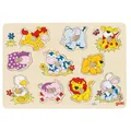 Produktbild: Goki Holz Nick Puzzle Tiere Baby