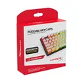 Produktbild: HyperX Pudding Keycaps – Vollständiger Tastensatz – PBT – {Weiß} – English (US) Layout – 104 Key, Hintergrundbeleuchtet, OEM Profil