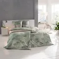 Produktbild: Estella Mako Interlock Jersey Bettwäsche Isabella oliv 155x200 cm + 80x80 cm - grün