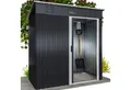 Produktbild: Gardebruk Gerätehaus, BxT: 162x86 cm, Geräteschuppen 1,2m² Gerätehaus Belüftung rostfreies Metall anthrazit