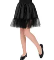 Produktbild: W WIDMANN MILANO Party Fashion - Petticoat für Kinder, schwarz, Unterrock, Karneval, Mottoparty, Halloween