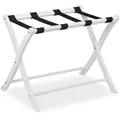 Produktbild: Relaxdays Kofferständer Holz, klappbar, Gepäckablage, Kofferaufbewahrung, für Reisegepäck, HxBxT: 52,5x66,5x48 cm, weiß