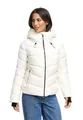 Produktbild: MARIKOO Damen Winterjacke (XS-XXL) - gesteppt mit gefütterter Kapuze - N114 - Offwhite Größe L - Gr.L