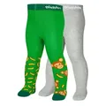 Produktbild: Playshoes Strickstrumpfhose Strumpfhose Affe 2er Set grün 98/104 - ca. 3-4 Jahre