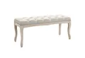 Produktbild: HOMCOM Sitzbank (Set, 1-St., Bettbank), Polsterbank Schuhbank Vintage Gummiholz Leinen Beige