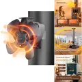 Produktbild: Magnetischer Kaminventilator 2 Magnete 148 cm Luftvolumen 80