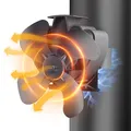 Produktbild: Drcokars Kaminventilator HL-600A, magnetisch, mit 4 Flügeln, für den Ofen