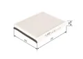 Produktbild: BOSCH Innenraumfilter Pollenfilter Filter Innenraumluft 1 987 435 018