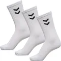 Produktbild: Hummel - 3 Paar Basic Socken / Strümpfe / Tennissocken - EU: Gr.:  41-45 - Weiß