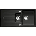 Produktbild: BLANCO ZIA 6 S | Granitspüle aus SILGRANIT anthrazit | Einbauart: Einbau von Oben | reversibel | für 60 cm breite Unterschränke | Großes Becken | Reinigungsfreundliche Öberfläche | [100x50x20,2 cm]