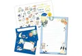Produktbild: PAPIERDRACHEN Briefpapier Briefblock Set - 50 bunt bedruckte Briefbögen -Briefpapier, Briefpapier mit Stickerbogen - 20 bedruckte Umschläge