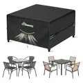 Produktbild: BEEWAY Gartenmöbel Abdeckung Wasserdicht V2.0 150x150x73cm, Schutzhülle Abdeckplane für Gartentische Terrassenmöbel Möbelsets - 420D Oxford Gewebe, Anti-UV, Winterfest