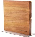 Produktbild: Hanseküche Messerblock magnetisch aus Akazienholz - Doppelseitiger Messerhalter ohne Messer mit Magnet aus Holz Messerbrett beidseitig