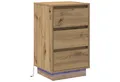 Produktbild: vidaXL Nachttisch Nachttisch Artisan-Eiche 39 x 34,5 x 65 cm Holzwerkstoff (1-St)