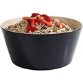 Produktbild: APS Schale „Frida“, Bowl, Melamin Schale, Ø 22 cm, 10,5 cm Höhe, beige/schwarz, für 2,2 Liter Inhalt