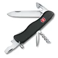 Produktbild: Victorinox Schweizer Taschenmesser, Picknicker, Swiss Army Knife, Multitool, 11 Funktionen, Schraubendreher, Feststellklinge, Schwarz