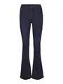 Produktbild: Noisy May Damen Flared Schlag Jeans High Waist Denim Stretch Hose Wide Vintage Pants NMSALLIE, Farben:Dunkelblau, Größe:30W / 30L