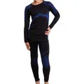 Produktbild: Gomati Thermohose Kinder Thermo Unterwäsche Set - Seamless Funktionswäsche blau|schwarz 146-152