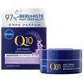 Produktbild: Nivea Nachtcreme Q10 Anti-Falten Power Sensitive Nachtpflege 50ml Packung, 1-tlg., 50 ml