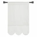 Produktbild: Loberon Scheibengardine Wistelle, Bestickt und mit Spitze Verziert, Romantischer Charme, mit Tunnensaum, Sichtschutz, Vorhang, Fensterdekoration, Baumwolle, weiß