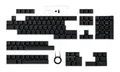 Produktbild: ASUS ROG PBT Doubleshot Keycap Set (Tastenkappen, Robustes PBT, verkürzter Schaft, mittelhohe Profile) Mehrfarbig, Einheitsgröße
