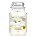 Produktbild: Yankee Candle Duftkerze im Glas (groß) | Fluffy Towels | Kerze mit langer Brenndauer bis zu 150 Stunden | Perfekte Geschenke für Frauen