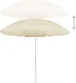 Produktbild: vidaXL Sonnenschirm mit Stahlmast Sandfarbe 180 cm