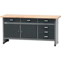 Produktbild: Küpper Germany 1700 x 840 x 600 mm 6 Schubladen 2 Türen anthrazit grau - Grau