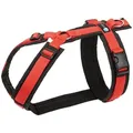 Produktbild: AnnyX Hunde-Geschirr Brustgeschirr Fun - gepolstert - superbequem, Nylon, bequemer Einstieg bunt|rot|schwarz S