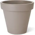 Produktbild: Spetebo - Kunststoff Pflanzkübel s klein - 30 cm/beige - Blumenkübel rund für Außen und Innen - Garten Pflanztopf Blumentopf Pflanzgefäß
