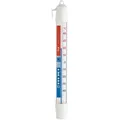 Produktbild: Analoges Kühl-Thermometer Kühlschrankthermomteter weiß mit Haken 3x2x21 cm