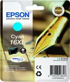 Produktbild: Epson 16XL - 6.5 ml - XL - Cyan - original - Blisterverpackung - Tintenpatrone - für WorkForce WF-2010, 2510, 2520, 2530, 2540, 2630, 2650, 2660, 2750, 2760