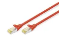 Produktbild: DIGITUS LAN Kabel Cat 6A - 3m - RJ45 Netzwerkkabel - S/FTP Geschirmt - Kompatibel zu Cat6 und Cat7 - Rot