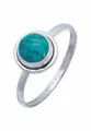 Produktbild: mantraroma Damen Ring 925 Silber Türkis Edelstein türkis schlicht modern