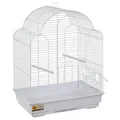 Produktbild: Flamingo Sittichkäfig Bali weiß 42x30x58cm für Wellensittiche, Zubehör inkl.