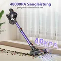 Produktbild: Aiibot Akku Staubsauger, 48000Pa/50 Min/520W Staubsauger Kabellos,180° flexibel verstellbarHandstaubsauger mit Intelligenter Touchscreen,4HEPA,1.6L