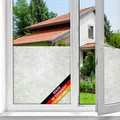 Produktbild: Fensterfolie Reispapier  45 cm x 2 m – selbstklebende Sichtschutzfolie mit mo...