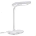 Produktbild: BRILONER - LED Schreibtischlampe mit Ein/Aus-Schalter, schwenkbar, kaltweiße Lichtfarbe, Tischlampe, Lampe, Nachttischlampe, Tischleuchte, Deko, Bürolampe, Leselampe Bett, 44x23x12 cm, Weiß