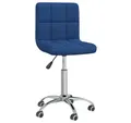 Produktbild: vidaXL Bürostuhl Bürostuhl Drehbar Blau Stoff (1 St)
