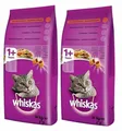 Produktbild: 2 x 14 kg WHISKAS Katzenfutter Trockenfutter Thunfisch und Gemüse für Katze 1+