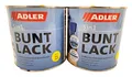 Produktbild: ADLER 5in1 Buntlack für Innen und Außen - 2 x 750ml - Matt, RAL1021 Rapsgelb